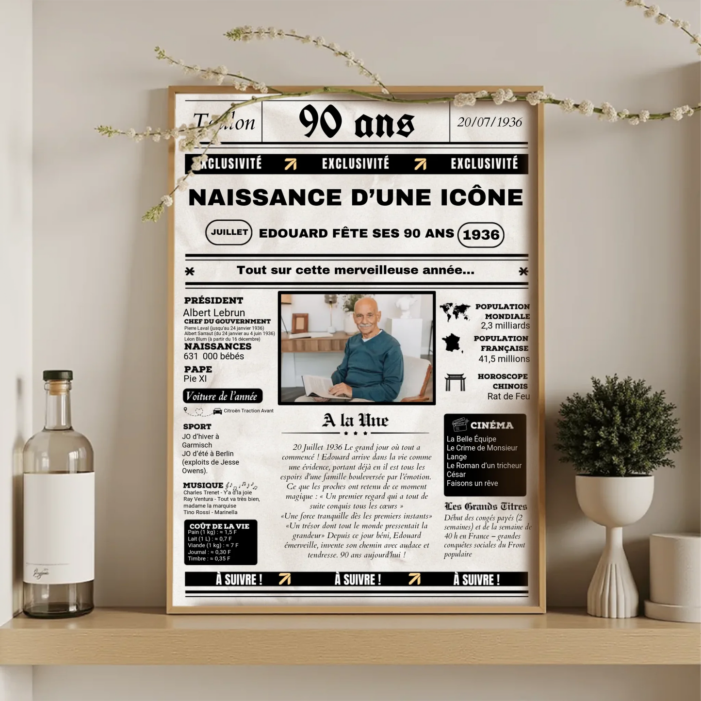 Poster romantique façon série Netflix – personnalisé avec prénoms et synopsis