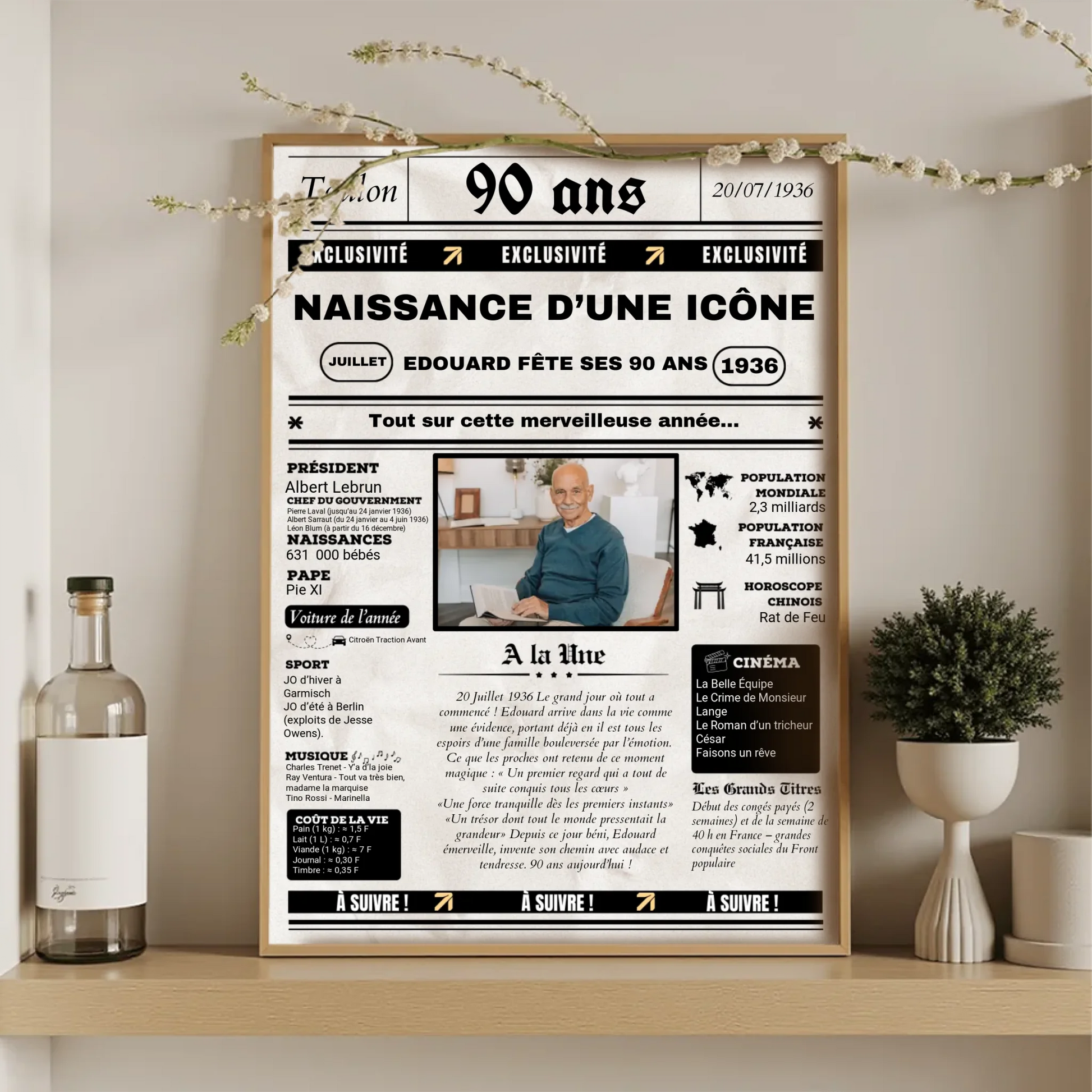 Poster romantique façon série Netflix – personnalisé avec prénoms et synopsis