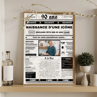 Poster romantique façon série Netflix – personnalisé avec prénoms et synopsis