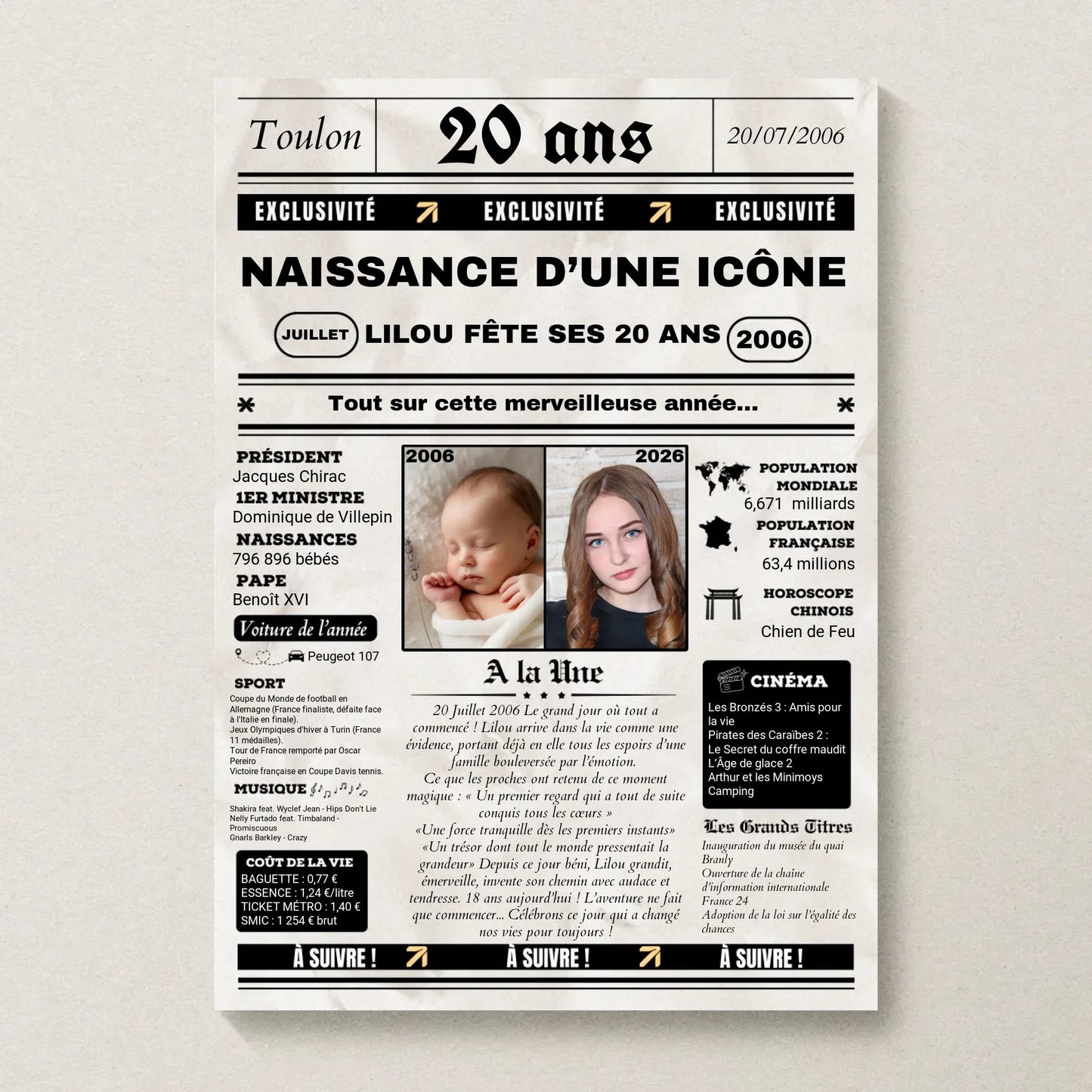 Affiche Personnalisée Netflix - Couple - Saint Valentin