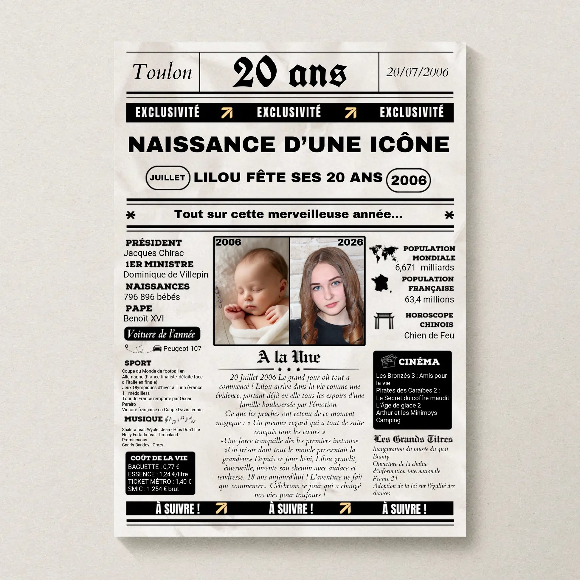 Affiche Personnalisée Netflix - Couple - Saint Valentin