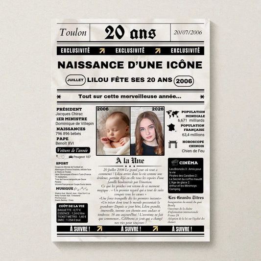 Affiche Personnalisée Netflix - Couple - Saint Valentin