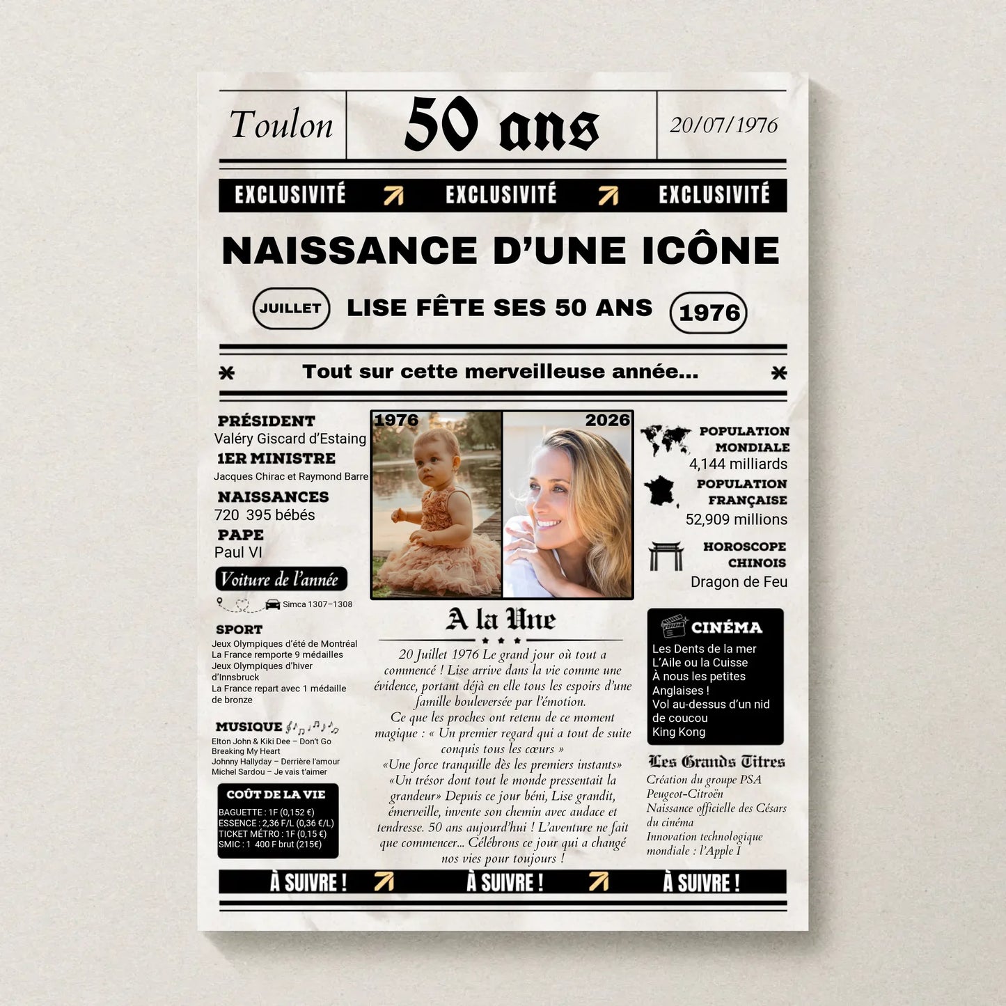 Affiche Personnalisée Netflix - Couple - Saint Valentin