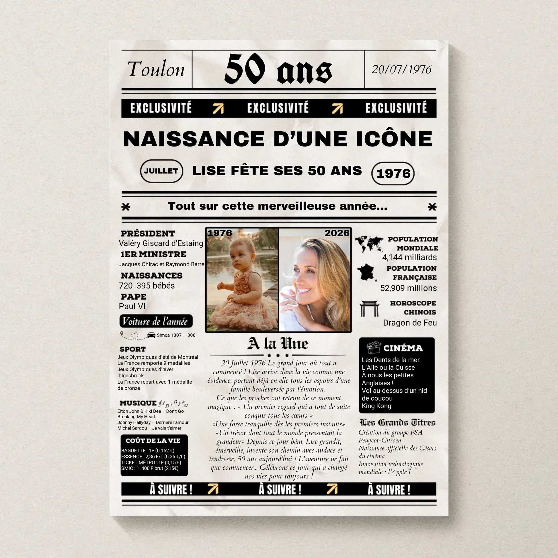 Affiche Personnalisée Netflix - Couple - Saint Valentin