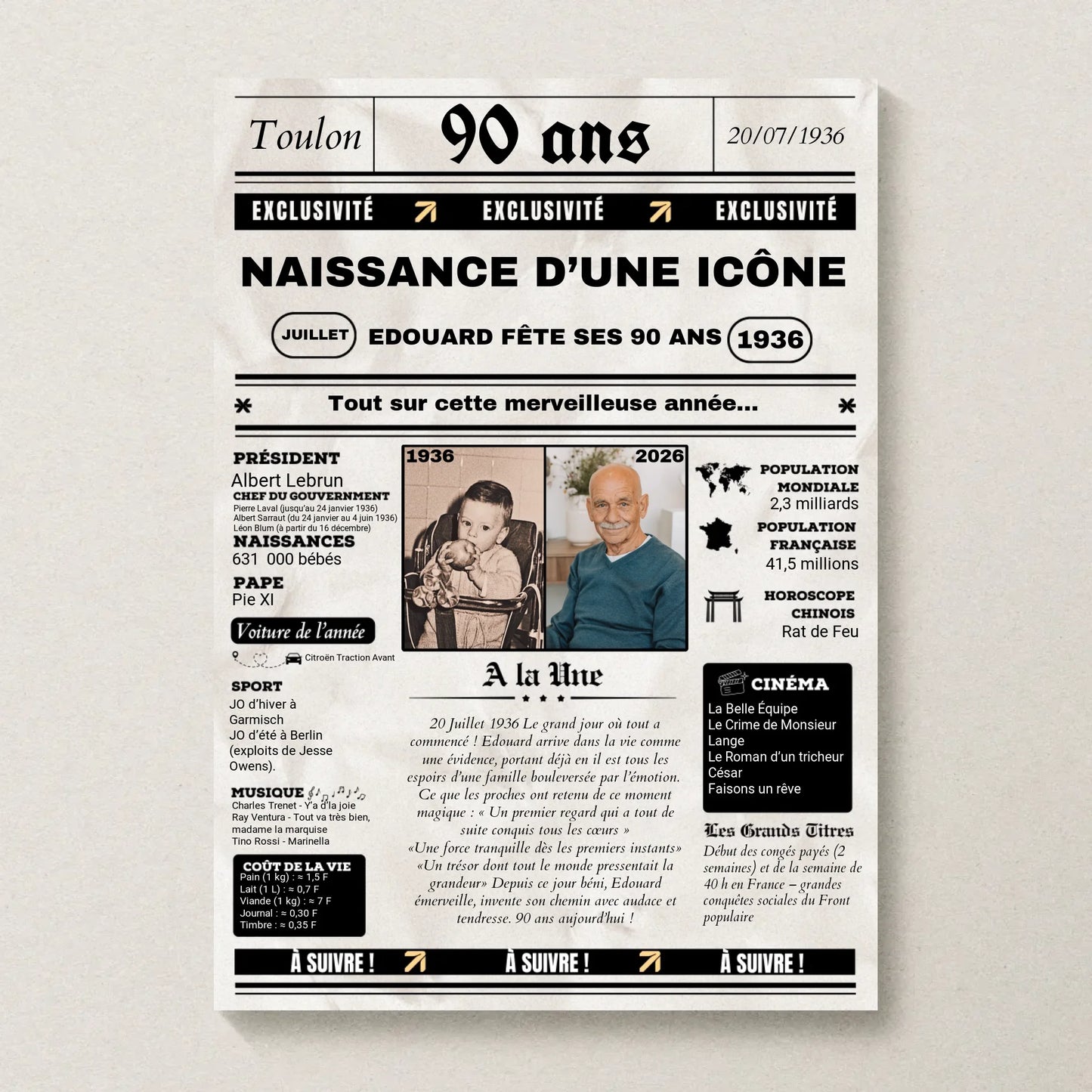 Affiche Personnalisée Netflix - Couple - Saint Valentin