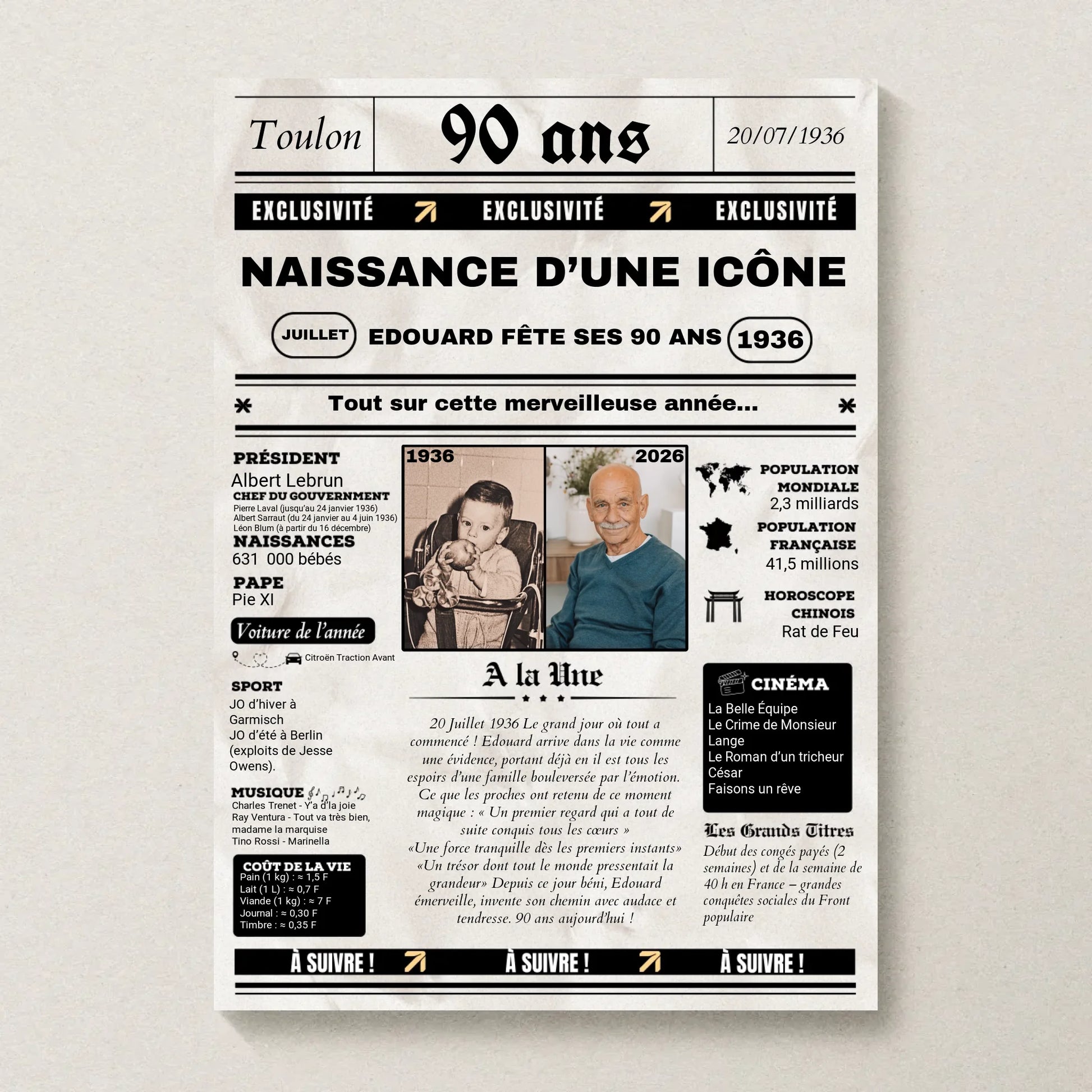 Affiche Personnalisée Netflix - Couple - Saint Valentin