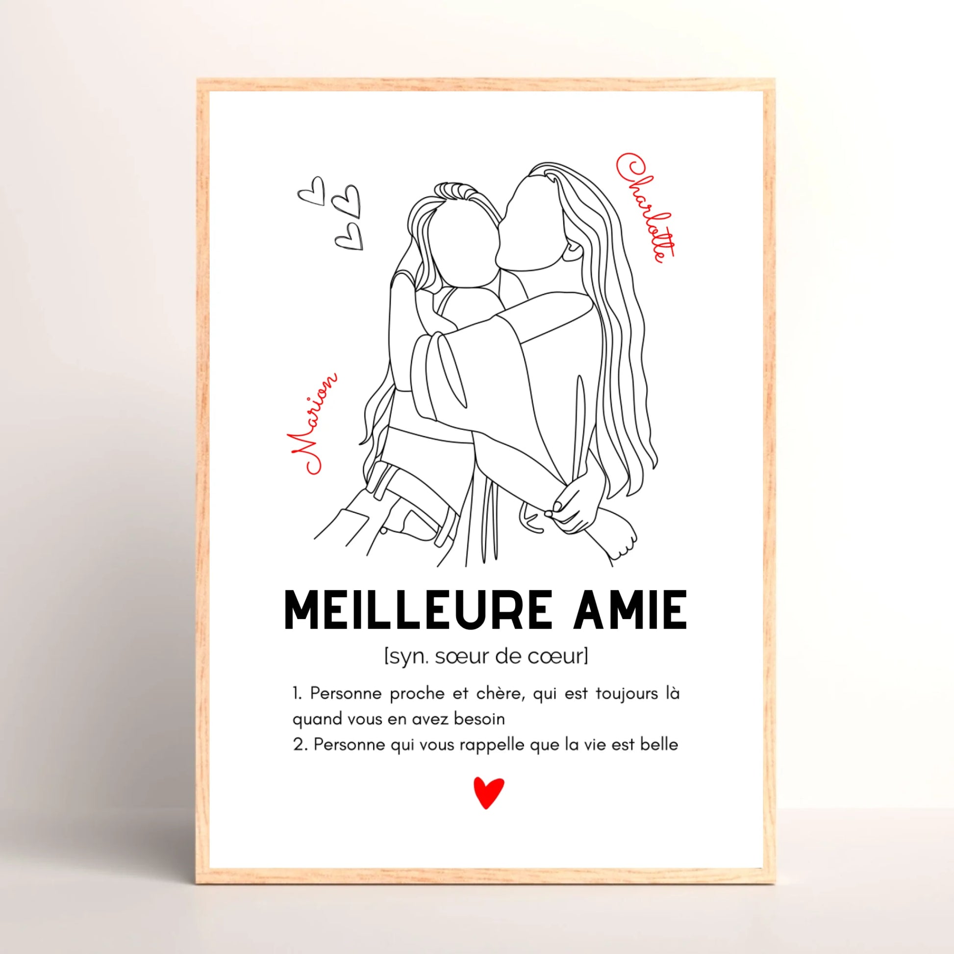 Cadre Meilleure Amie personnalisé - Définition