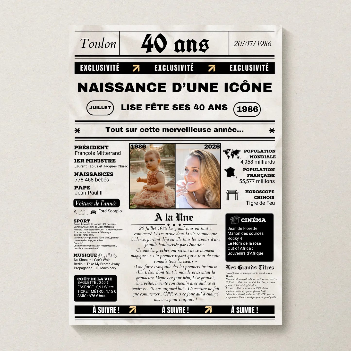 Affiche Personnalisée Netflix - Couple - Saint Valentin