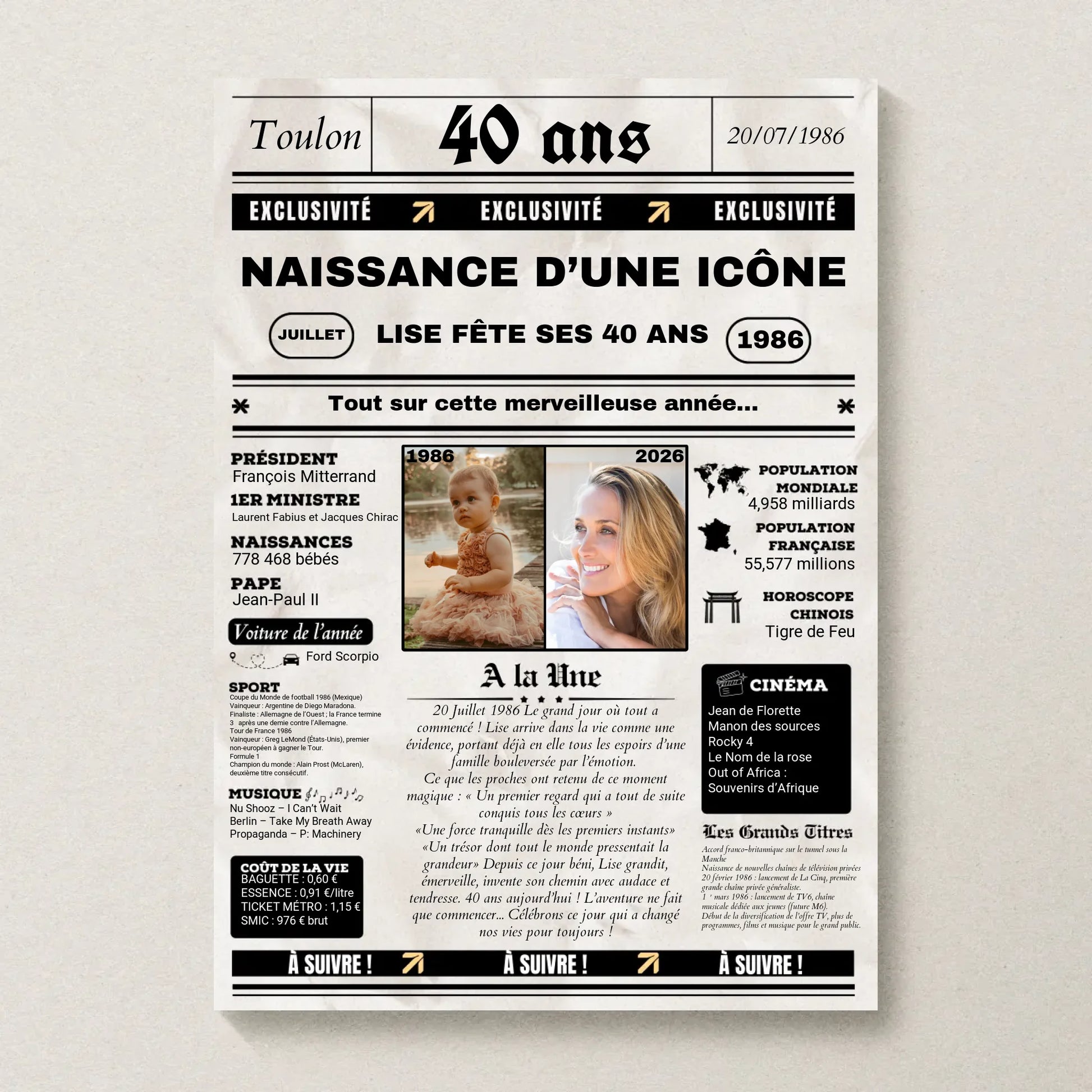 Affiche Personnalisée Netflix - Couple - Saint Valentin