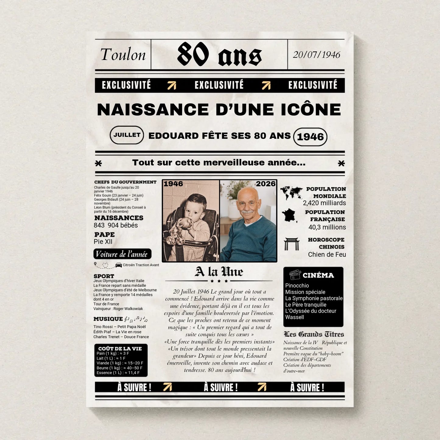Affiche Personnalisée Netflix - Couple - Saint Valentin