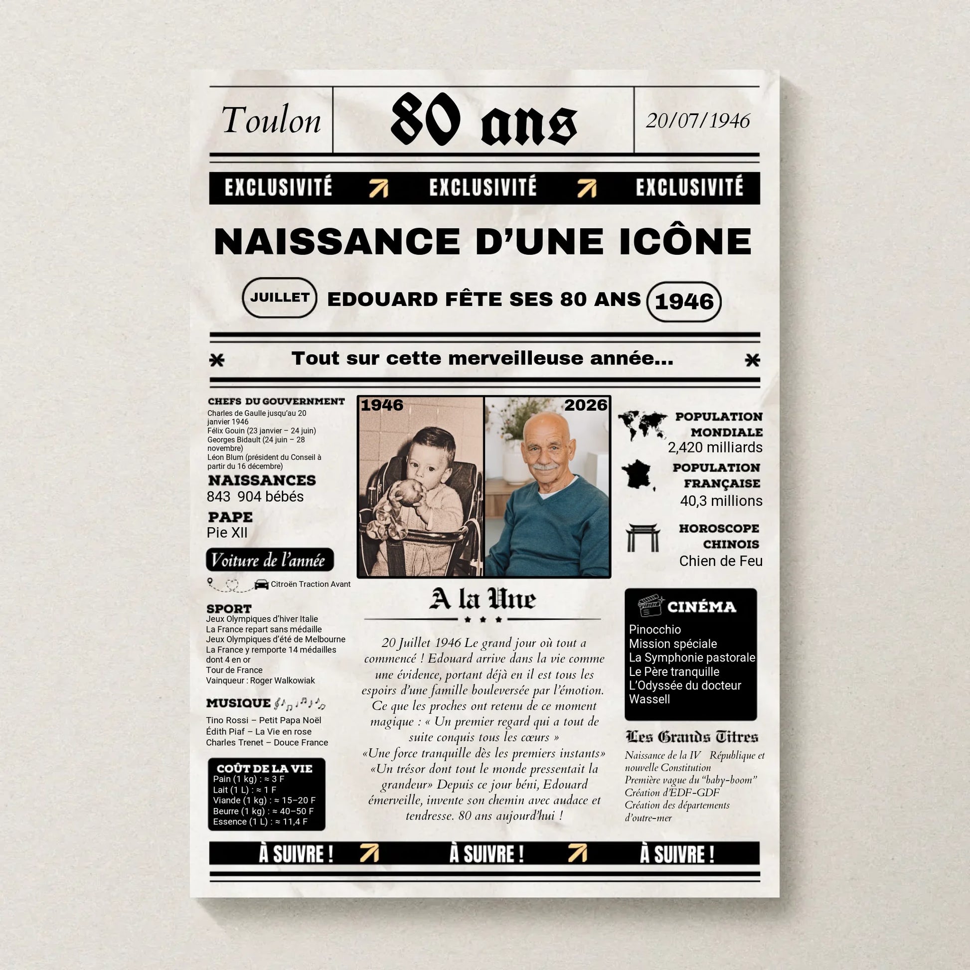 Affiche Personnalisée Netflix - Couple - Saint Valentin