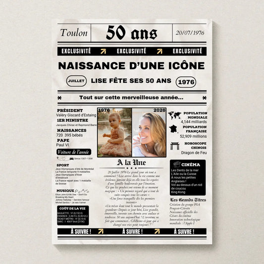 Affiche Personnalisée Netflix - Couple - Saint Valentin