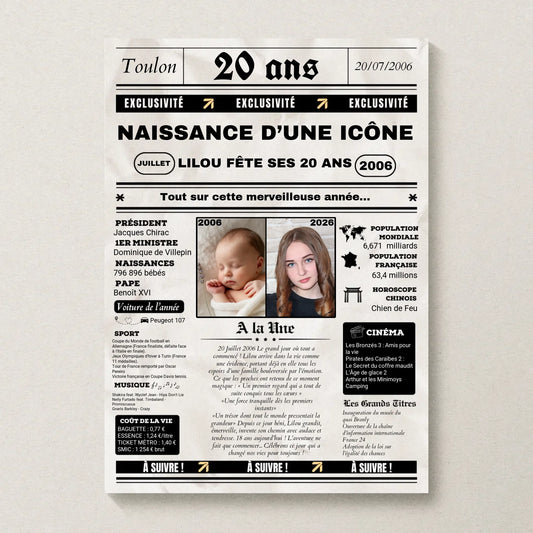 Affiche Personnalisée Netflix - Couple - Saint Valentin