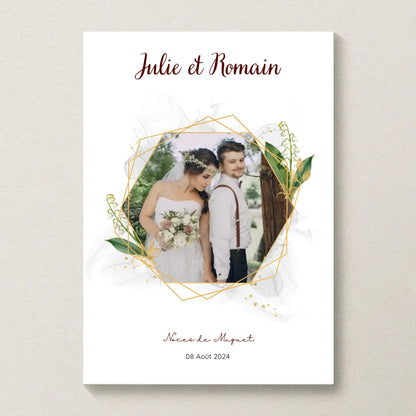 Affiche personnalisée noces de muguet pour 13 ans de mariage