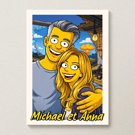 Affiche personnalisée Simpson