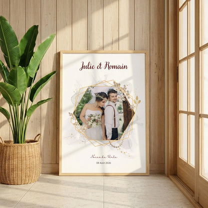 Cadeau Noces de Perle - Affiche personnalisée 30 ans de mariage
