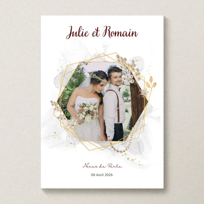 Cadeau Noces de Perle - Affiche personnalisée 30 ans de mariage