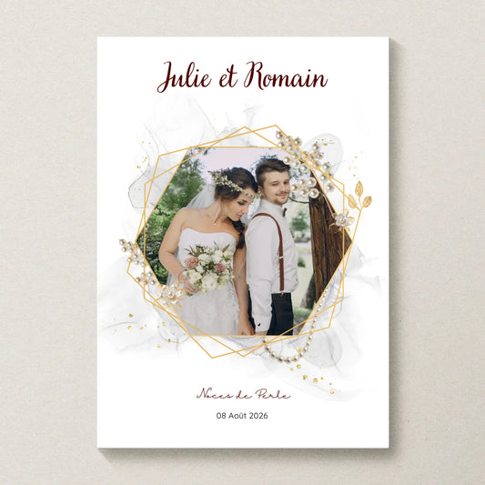 Cadeau Noces de Perle - Affiche personnalisée 30 ans de mariage