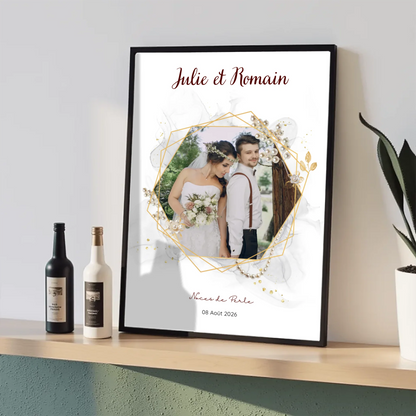 Cadeau Noces d'argent - Affiche personnalisée 25 ans de mariageCadeau Noces de Perle - Affiche personnalisée 30 ans de mariage