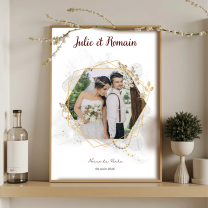 Cadeau Noces de Perle - Affiche personnalisée 30 ans de mariage
