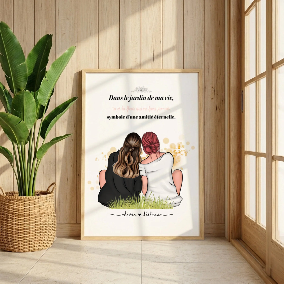 Affiche personnalisée Meilleure Amie - Cadeau personnalisé Meilleure Amie