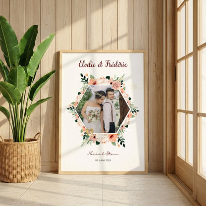 Affiche Personnalisée Noces d'Étain - Cadeau anniversaire de Mariage 10 ans