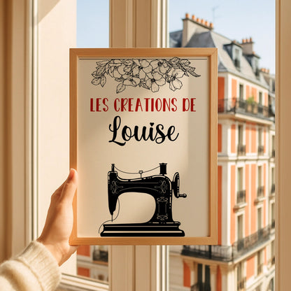 Affiche personnalisée - Couture - Atelier de couture
