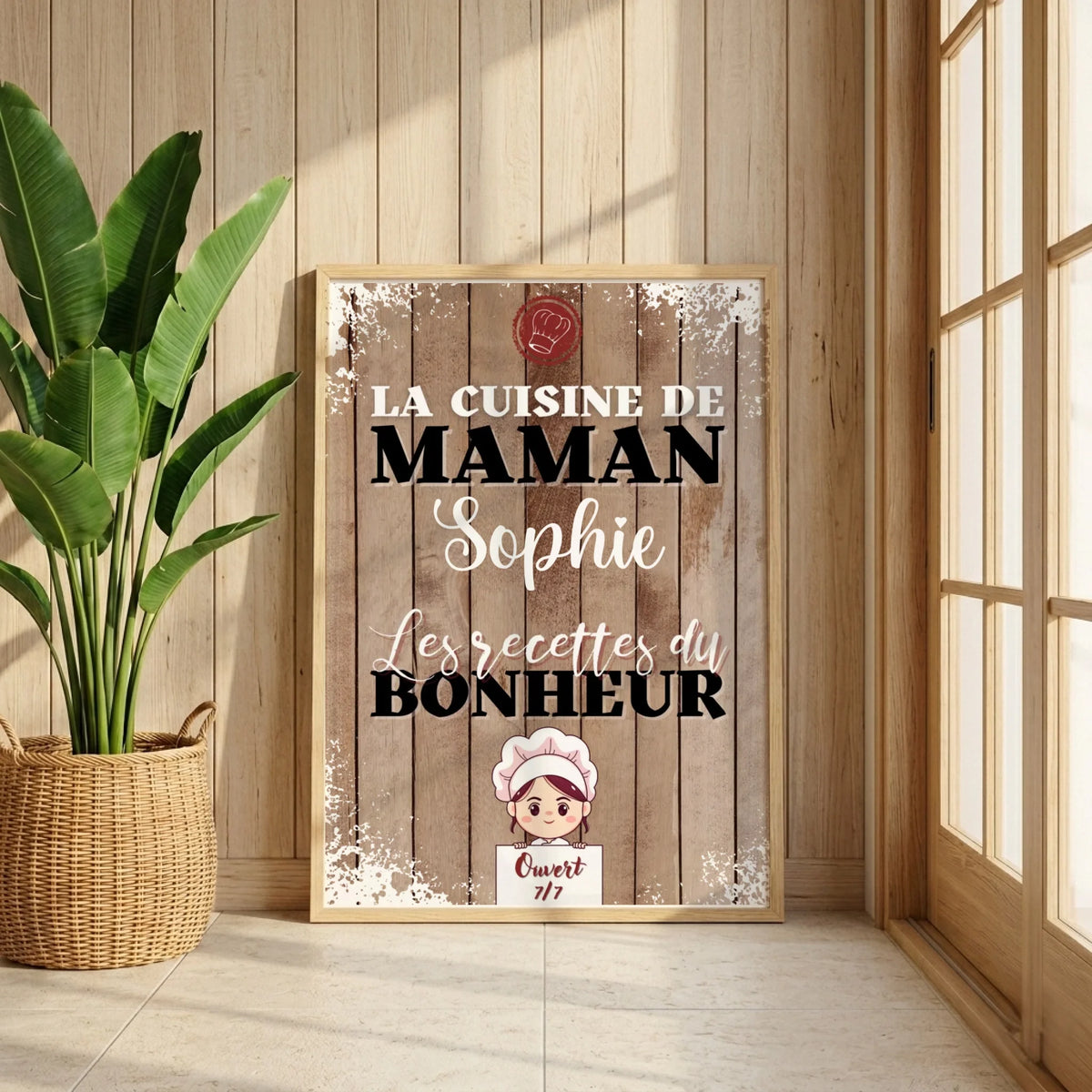 Affiche Mamie personnalisée - La cuisine de Mamie avec prénom