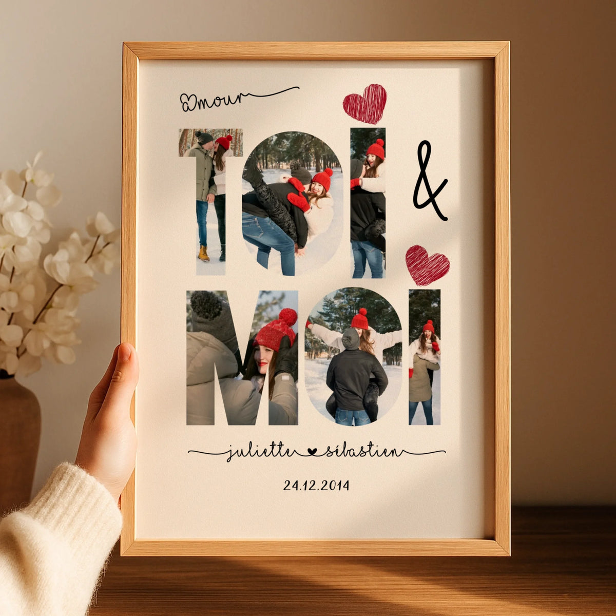 Affiche Personnalisée Couple Toi & Moi