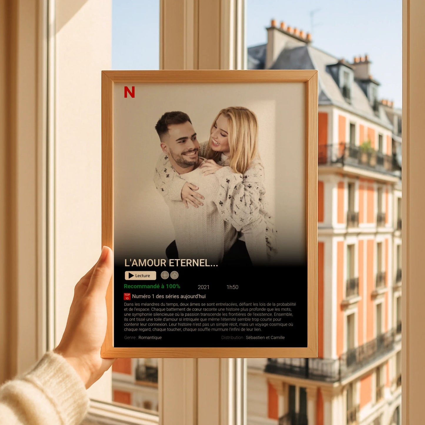 Affiche Personnalisée Netflix - Couple - Saint Valentin