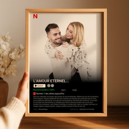 Affiche Personnalisée Netflix - Couple - Saint Valentin