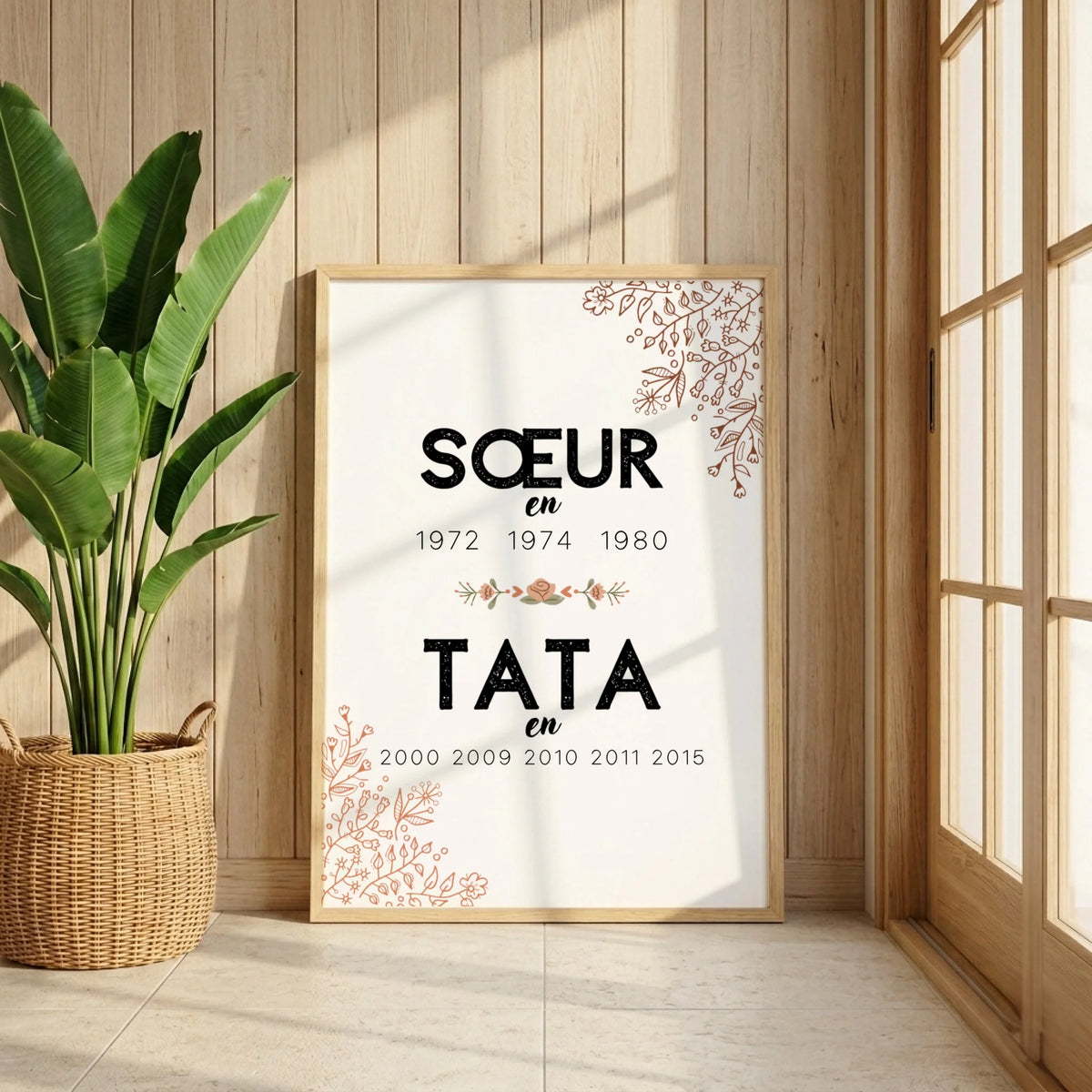 Affiche Personnalisée Annonce grossesse Future TATA - Cadeau annonce grossesse Tata
