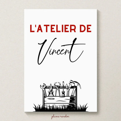 Affiche personnalisée Bricolage - Cadeau Homme Bricoleur