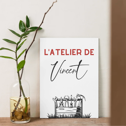 Affiche personnalisée Bricolage - Cadeau Homme Bricoleur