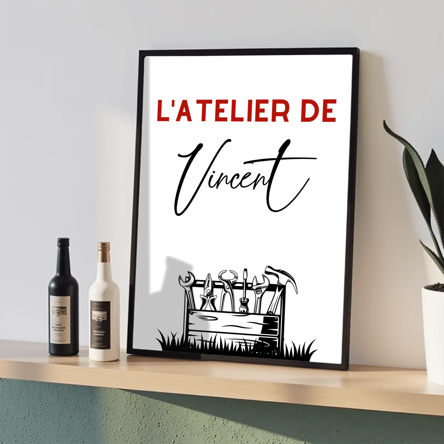 Affiche personnalisée Bricolage - Cadeau Homme Bricoleur