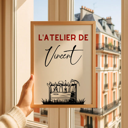 Affiche personnalisée Bricolage - Cadeau Homme Bricoleur