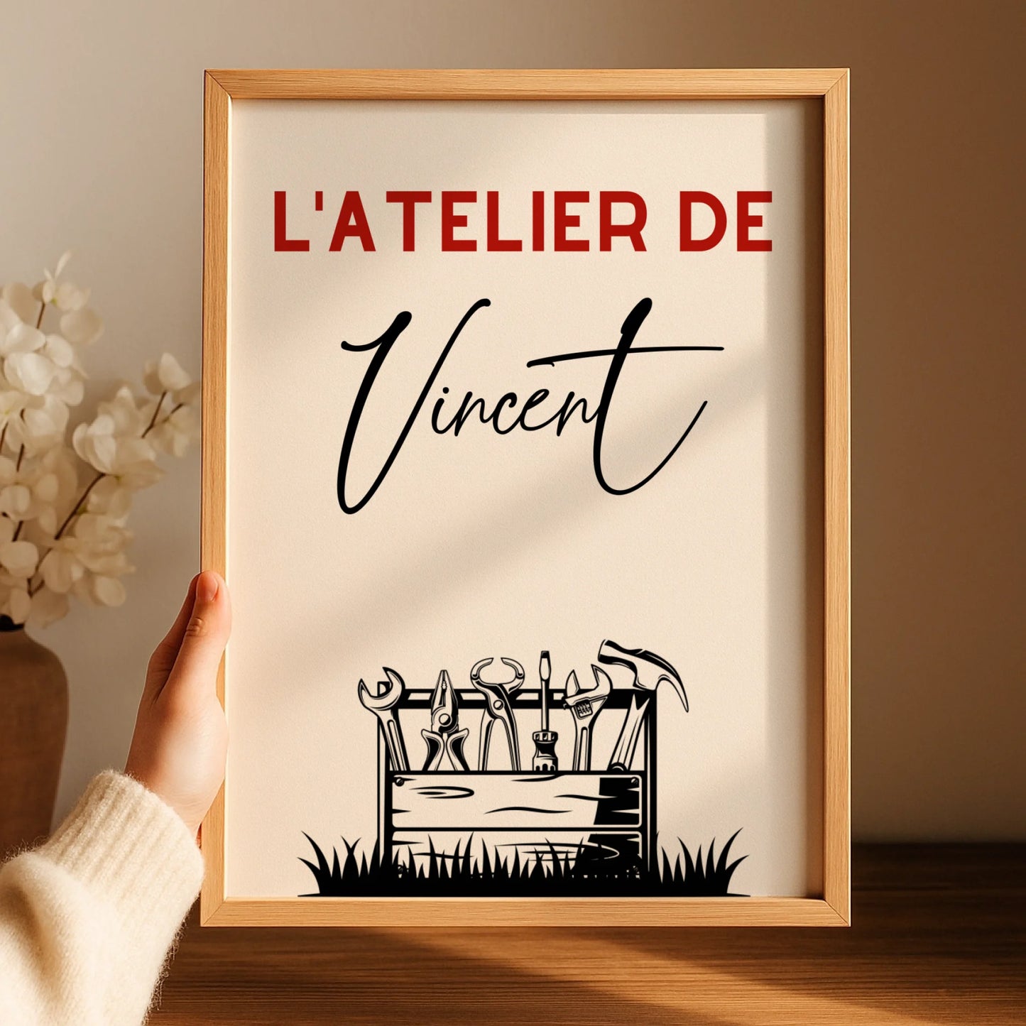 Affiche personnalisée Bricolage - Cadeau Homme Bricoleur