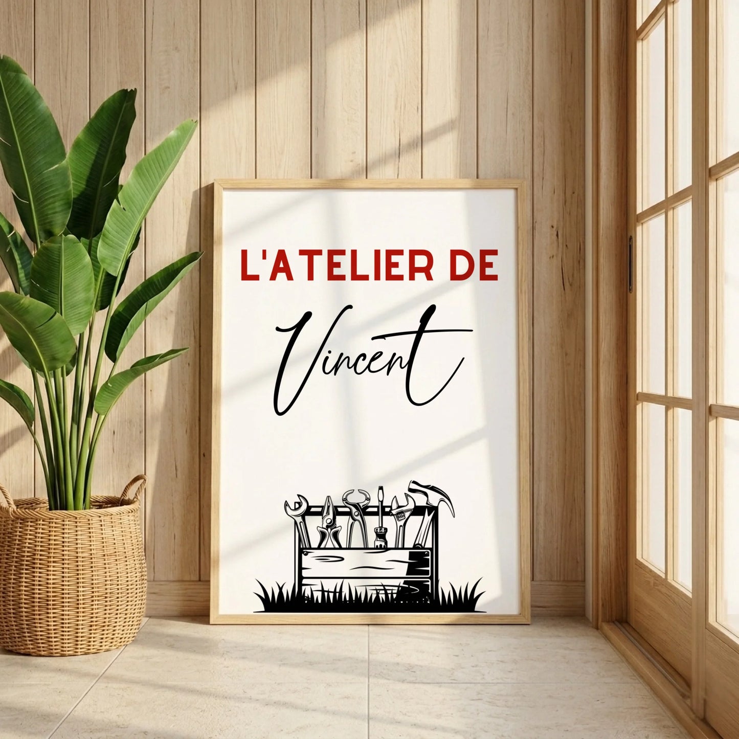 Affiche personnalisée Bricolage - Cadeau Homme Bricoleur