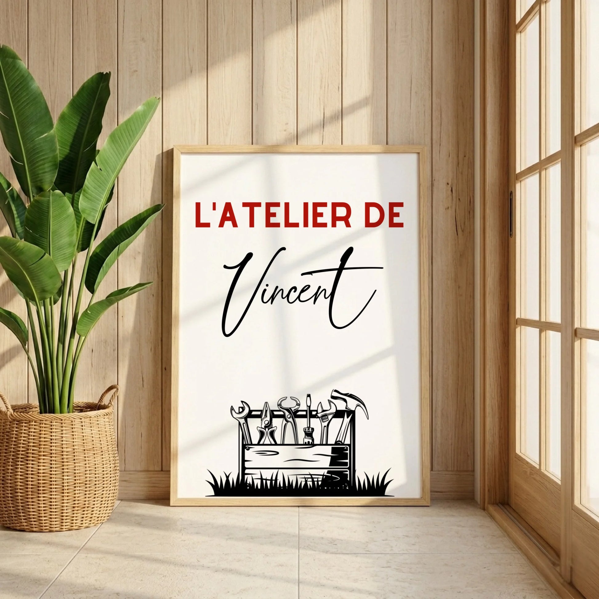 Affiche personnalisée Bricolage - Cadeau Homme Bricoleur