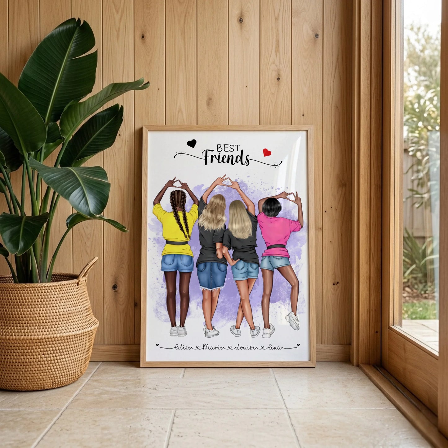 Affiche BEST FRIENDS personnalisée - Meilleures Amies