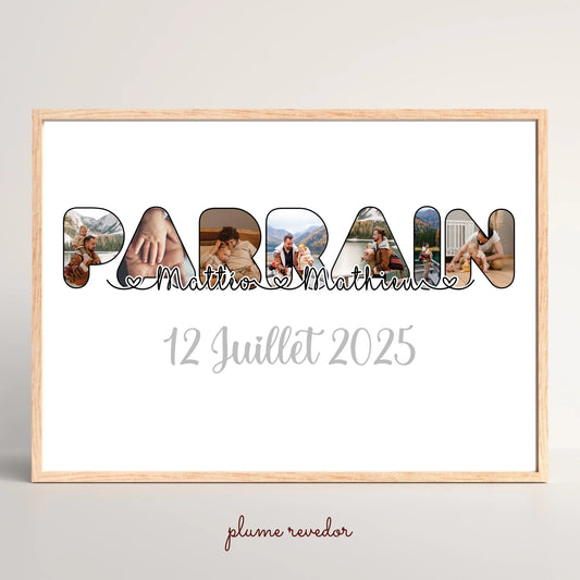Affiche personnalisée Plume Revedor
