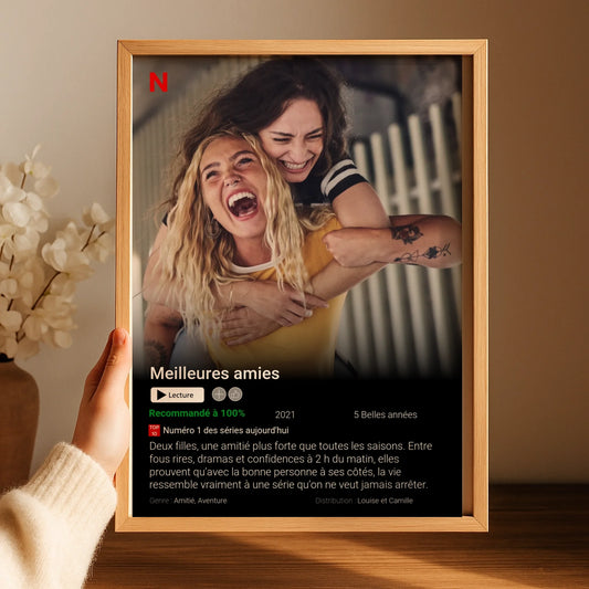 Affiche Personnalisée Netflix Meilleures Amies