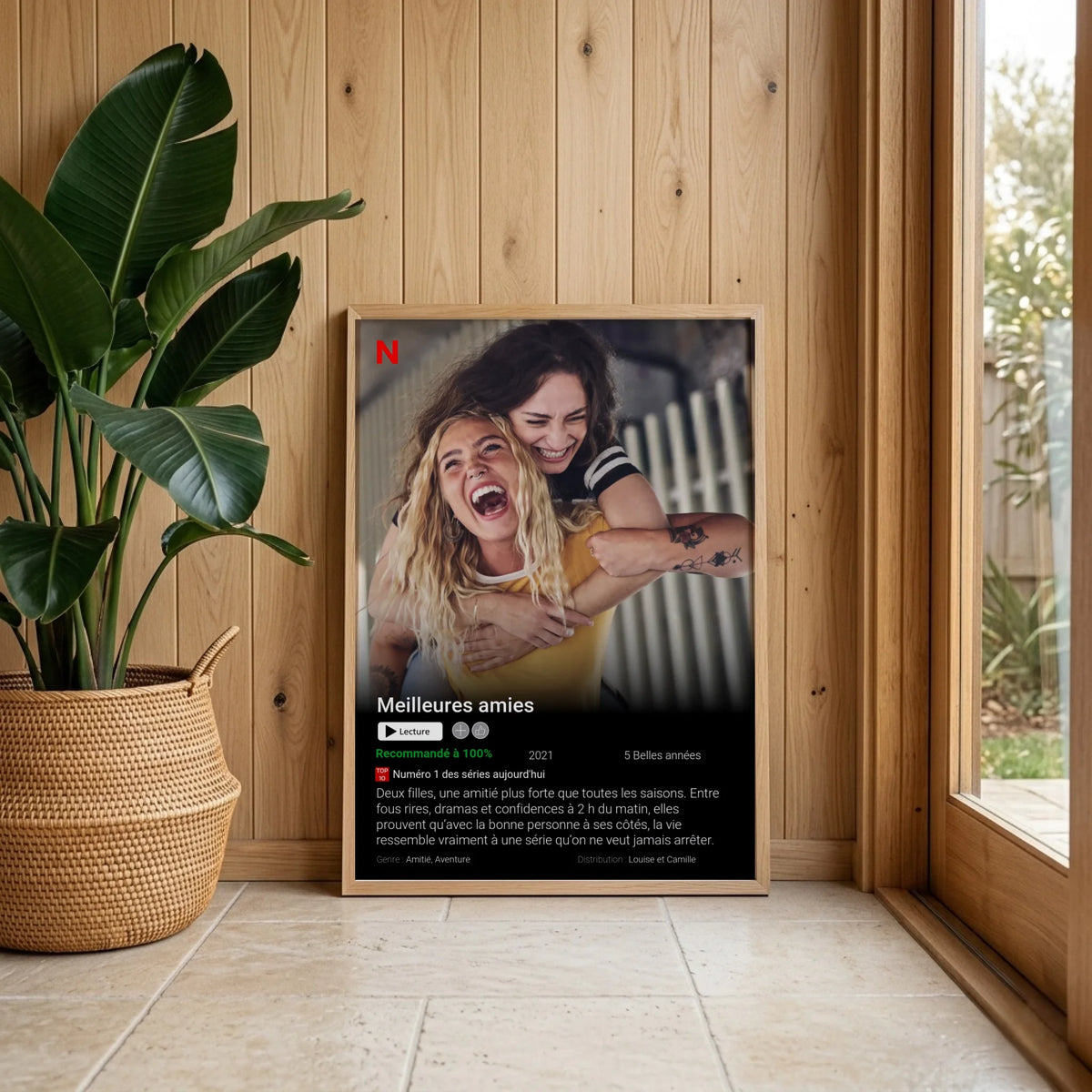 Affiche Personnalisée Netflix Meilleures Amies