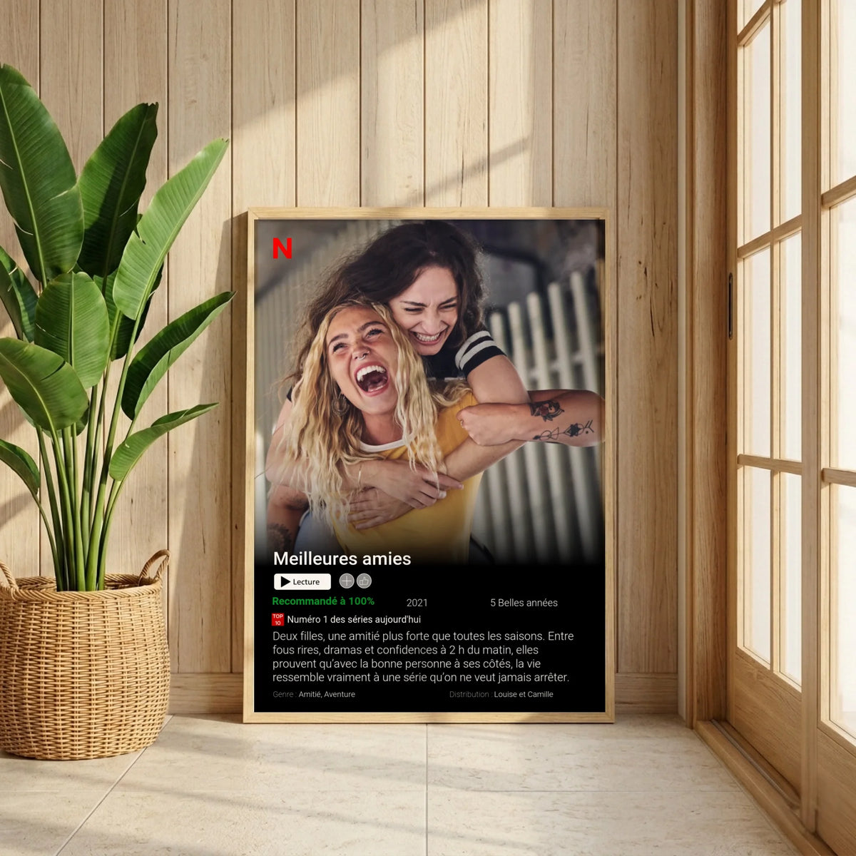 Affiche Personnalisée Netflix Meilleures Amies