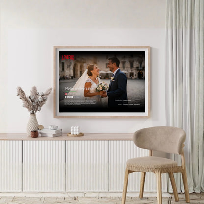 Affiche personnalisée couple Netflix