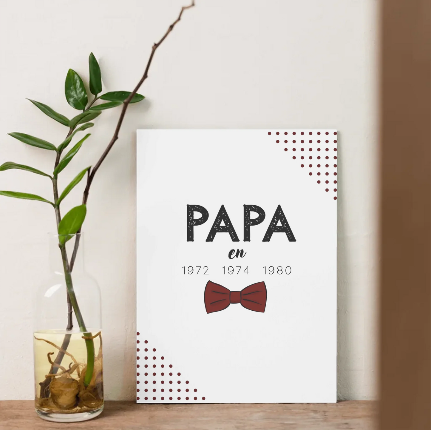 Affiche Personnalisée Papa Années de naissance