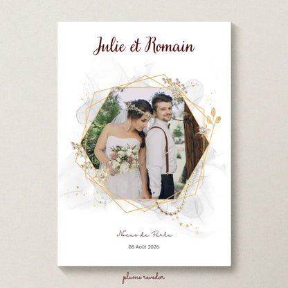 Cadeau Noces de Perle - Affiche personnalisée 30 ans de mariage