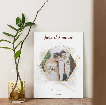 Cadeau Noces de Perle - Affiche personnalisée 30 ans de mariage