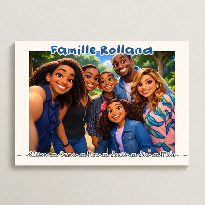 mockup poster horizontalAffiche personnalisée Film animation 3D style Pixar