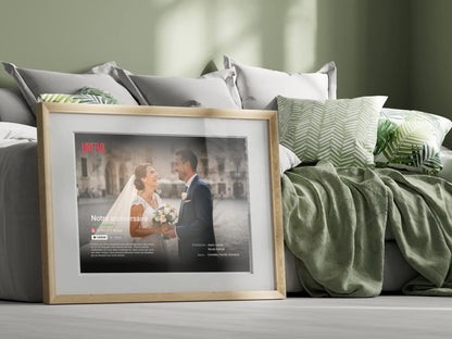 Affiche personnalisée couple Netflix